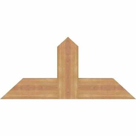 Ekena Millwork Portland Timber Gable Bracket, Western Red Cedar, 36"W x 16"H x 3 1/2"D x 5 1/2"F, 11/12 Pitch GBW036X16X0406POR00SWR